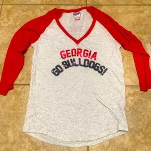 PINK by Victoria’s Secret Georgia Bulldogs women’s shirt, shiny sequins